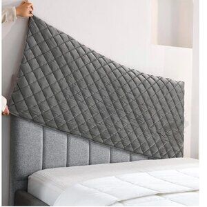 Gray Queen Headboard Cover